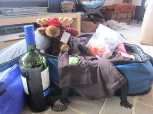 No, the wine is not going with me! :}