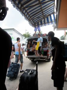 Cab hawker at Big Buddha Ferry