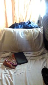 My little cubby on the train.