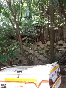 The site of the infamous climb and infiltration